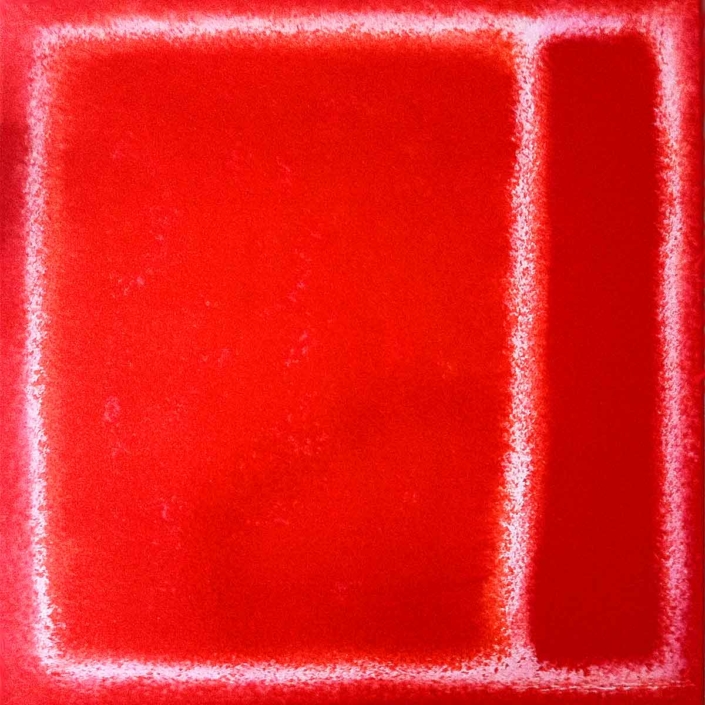Rot auf Rot Leinwand - 40x40 cm - 2015